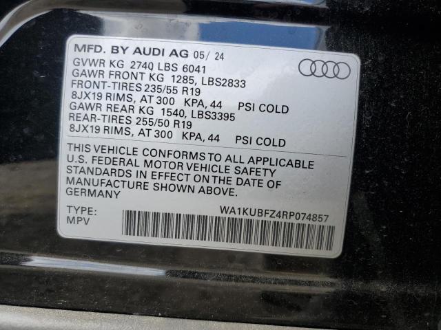 2024 AUDI Q4 E-TRON WA1KUBFZ4RP074857