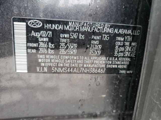 2022 HYUNDAI SANTA FE L - 5NMS44AL7NH386467