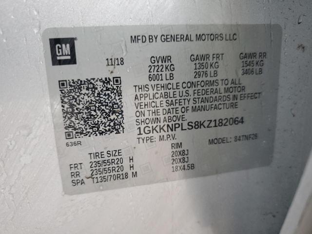 2019 GMC ACADIA DEN 1GKKNPLS8KZ182064