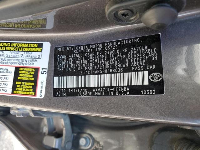 2023 TOYOTA CAMRY LE - 4T1C11AK5PU168036