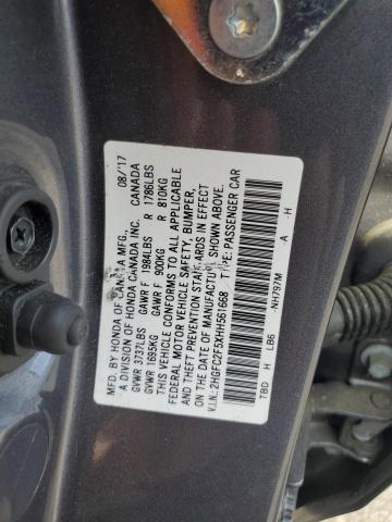 2017 HONDA CIVIC LX - 2HGFC2F5XHH561668