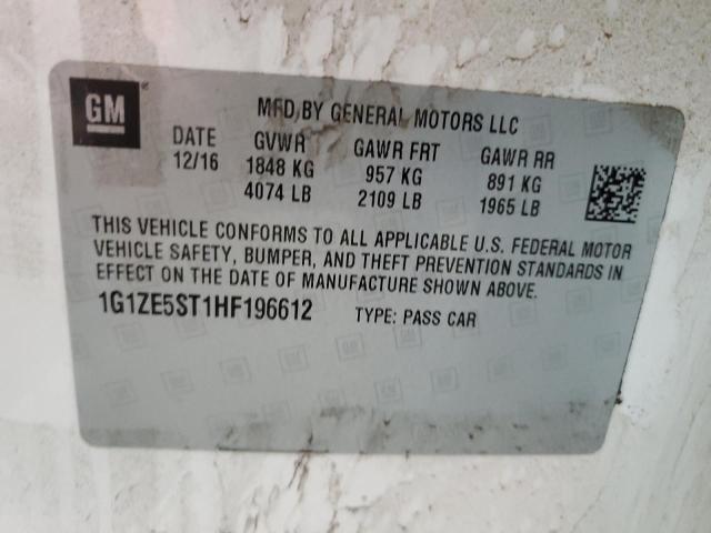 2017 CHEVROLET MALIBU LT 1G1ZE5ST1HF196612