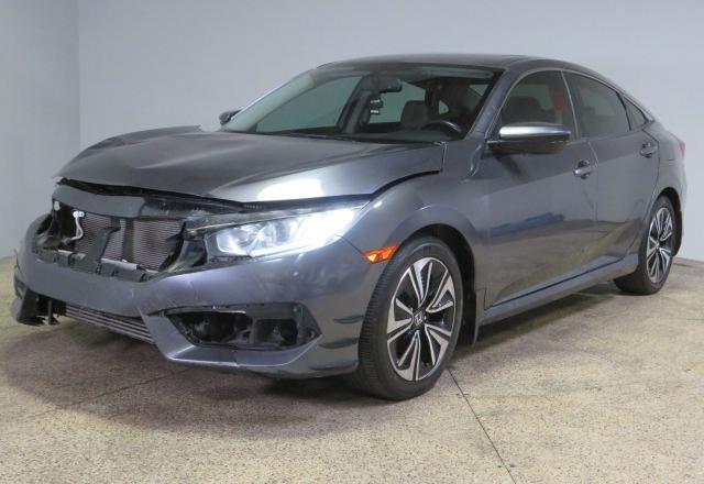 HONDA CIVIC EXL 2017 gray sedan 4d gas 2HGFC1F70HH645185 photo #3