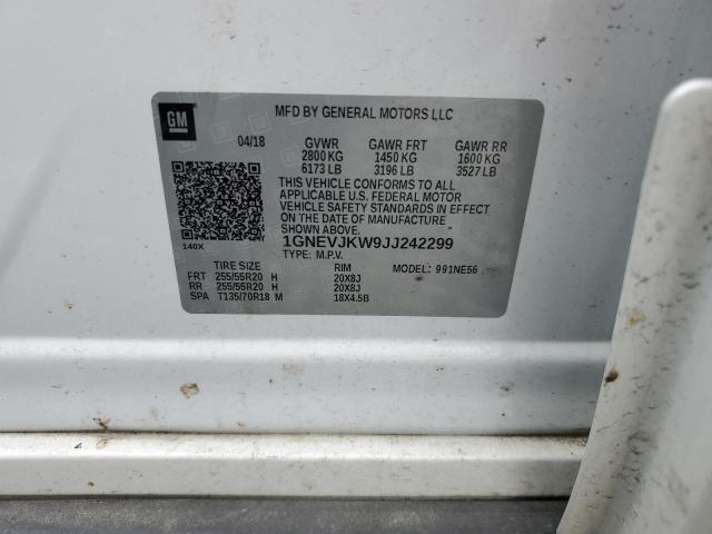 2018 CHEVROLET TRAVERSE P 1GNEVJKW9JJ242299