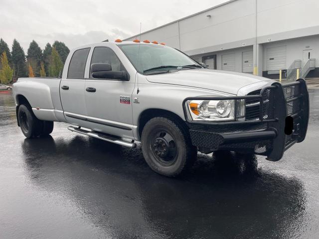 DODGE RAM 3500 S 2007 silver crew pic diesel 3D7ML48A37G793593 photo #1