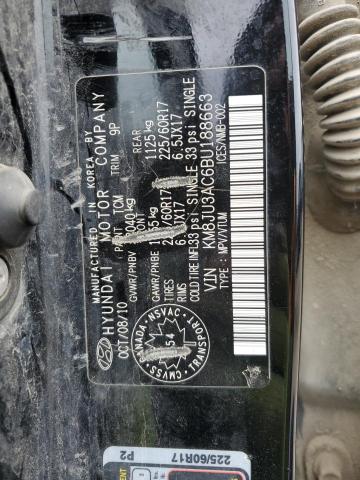 2011 HYUNDAI TUCSON GLS - KM8JU3AC6BU188663