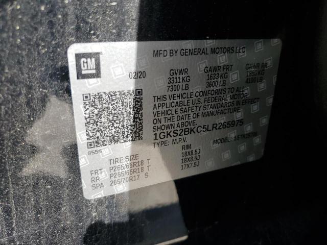 2020 GMC YUKON SLT 1GKS2BKC5LR265975