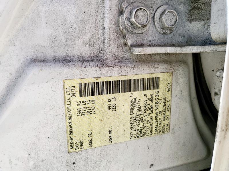 2010 NISSAN ALTIMA BAS - 1N4AL2AP8AN508536
