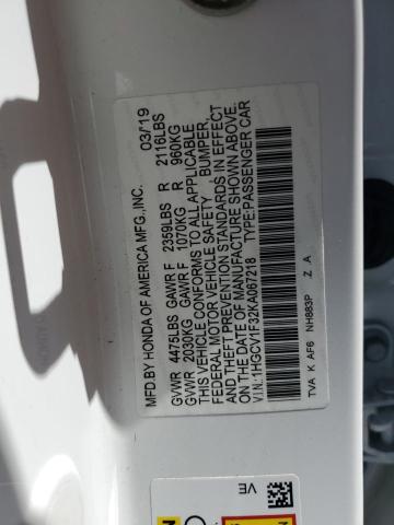 2019 HONDA ACCORD SPO - 1HGCV1F32KA067218