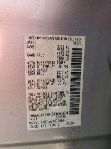 2021 NISSAN TITAN S - 1N6AA1EC1MN500684