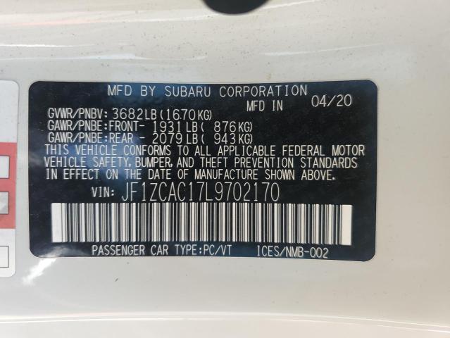 2020 SUBARU BRZ LIMITE JF1ZCAC17L9702170