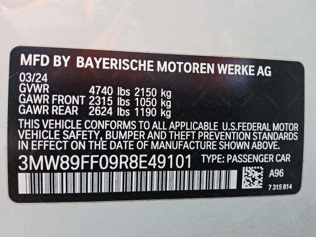 2024 BMW 330I - 3MW89FF09R8E49101