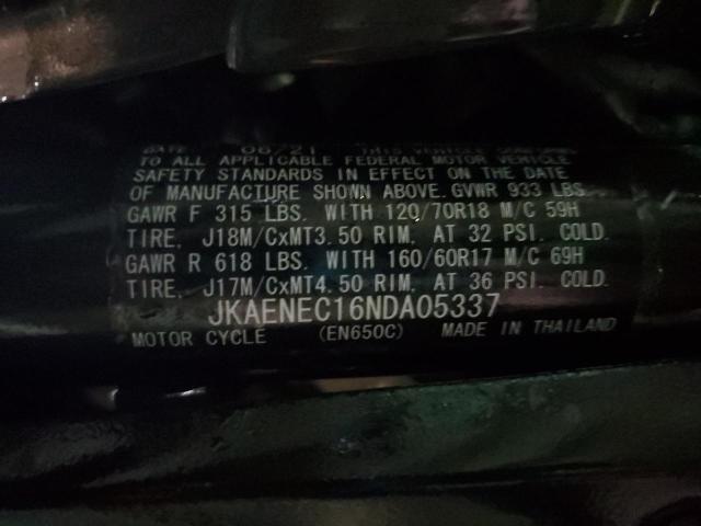2022 KAWASAKI EN650 C JKAENEC16NDA05337