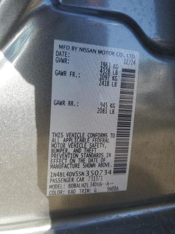 2025 NISSAN ALTIMA SV - 1N4BL4DV5SN350734