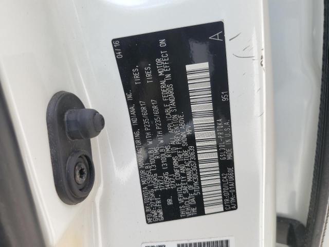 2016 TOYOTA SIENNA XLE 5TDYK3DC3GS730639