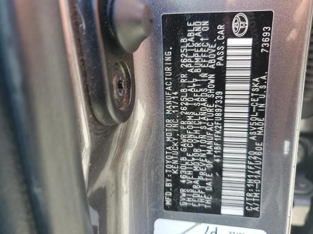 2015 TOYOTA CAMRY LE - 4T1BF1FK2FU897339