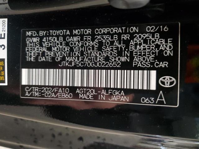 2016 TOYOTA SCION TC JTKJF5C70GJ022652