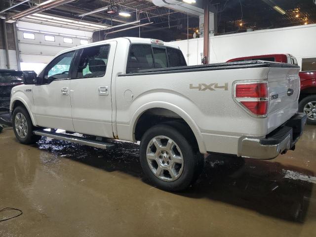 FORD F150 SUPER 2014 white crew pic flexible fuel 1FTFW1EF3EFD10823 photo #3