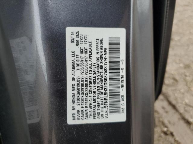 2016 HONDA ODYSSEY SE - 5FNRL5H32GB087583