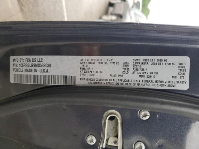 2021 RAM 1500 CLASS 1C6RR7LG9MS532038