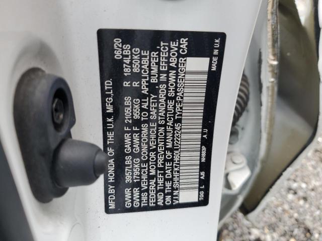 2020 HONDA CIVIC EX - SHHFK7H60LU223245