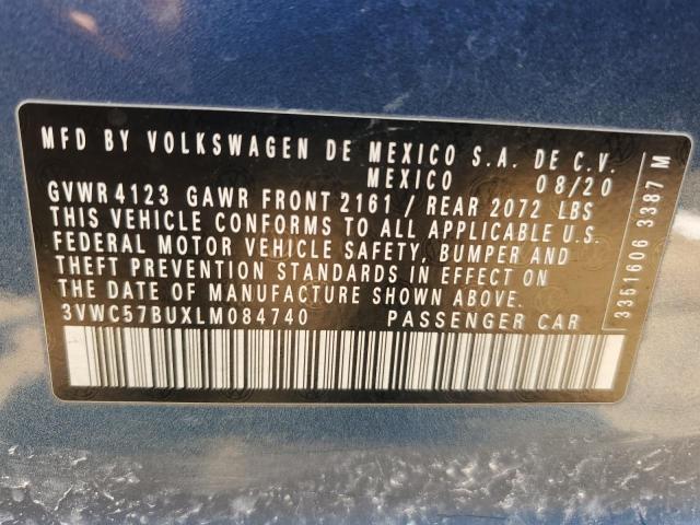 2020 VOLKSWAGEN JETTA S - 3VWC57BUXLM084740