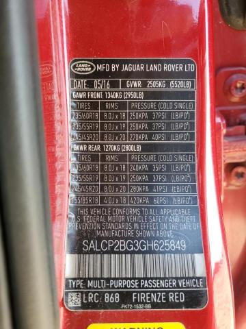 2016 LAND ROVER DISCOVERY SALCP2BG3GH625849