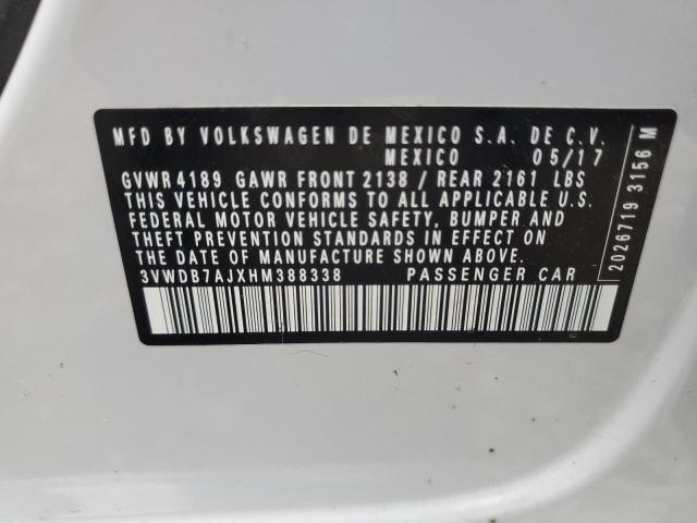 2017 VOLKSWAGEN JETTA SE - 3VWDB7AJXHM388338