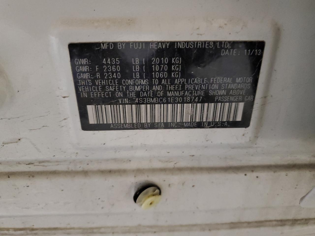 SUBARU LEGACY 2.5I PREMIUM