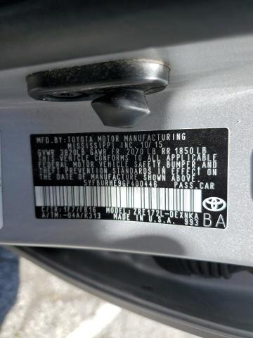 2016 TOYOTA COROLLA L - 5YFBURHE9GP400446