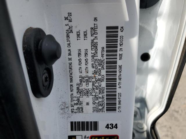 2022 TOYOTA TACOMA DOU - 3TMAZ5CN1NM170922