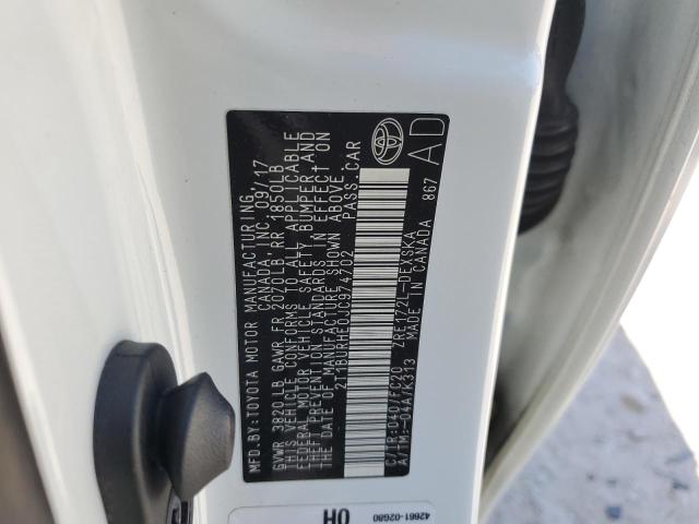 2018 TOYOTA COROLLA L - 2T1BURHE0JC974702
