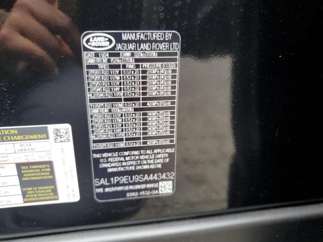2025 LAND ROVER RANGE ROVE - SAL1P9EU9SA443432