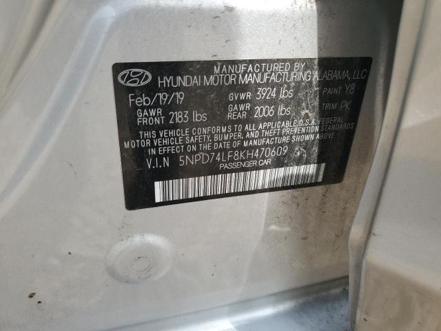 2019 HYUNDAI ELANTRA SE - 5NPD74LF8KH470609