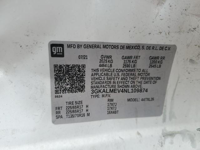 2022 GMC TERRAIN SL - 3GKALMEV4NL109874