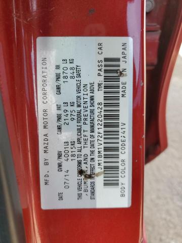 2015 MAZDA 3 TOURING - JM1BM1V72F1220428