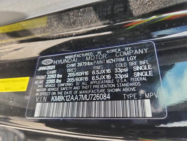 2021 HYUNDAI KONA SE - KM8K12AA7MU726084