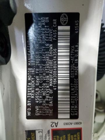 2011 TOYOTA AVALON BAS - 4T1BK3DB4BU414356