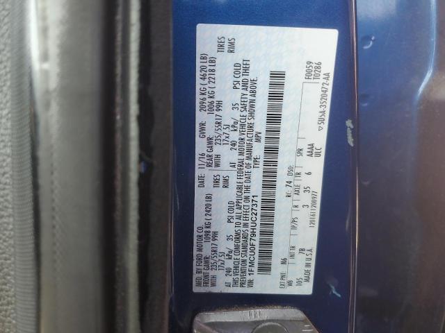 2017 FORD ESCAPE S 1FMCU0F79HUC27371