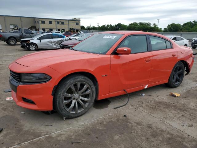 DODGE CHARGER R/ 2018 orange  gas 2C3CDXCT5JH125061 photo #1