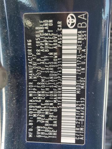 2018 TOYOTA COROLLA L - 5YFBURHE3JP743311