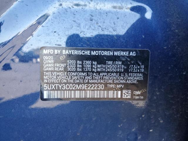 2021 BMW X3 SDRIVE3 - 5UXTY3C02M9E22230
