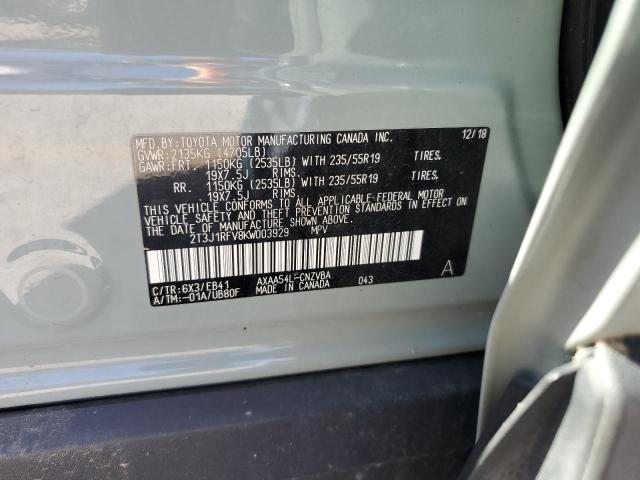 2019 TOYOTA RAV4 ADVEN - 2T3J1RFV8KW003929