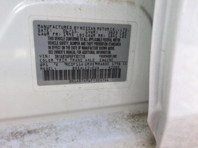 2015 NISSAN SENTRA S - 3N1AB7AP6FY301716