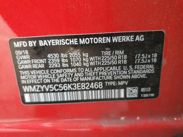 2019 MINI COOPER COU WMZYV5C56K3E82468
