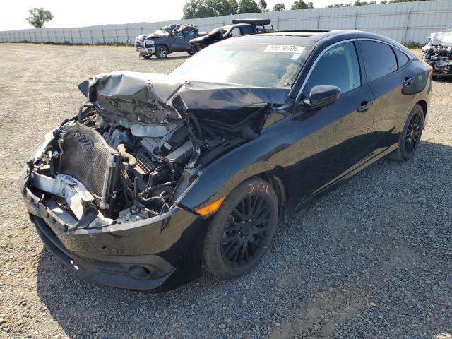 HONDA CIVIC EX 2017 black  gas 19XFC1F31HE201790 photo #1