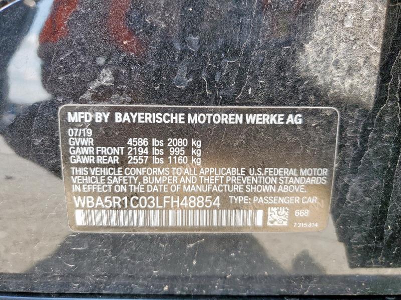 2020 BMW 330I - WBA5R1C03LFH48854