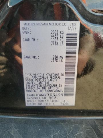 2024 NISSAN ALTIMA SR - 1N4BL4CW6RN366459