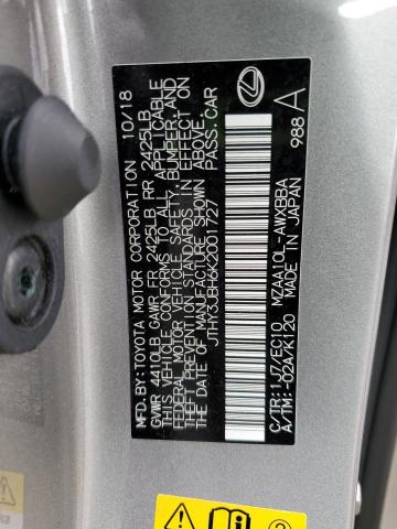 2019 LEXUS UX 200 JTHY3JBH6K2001727