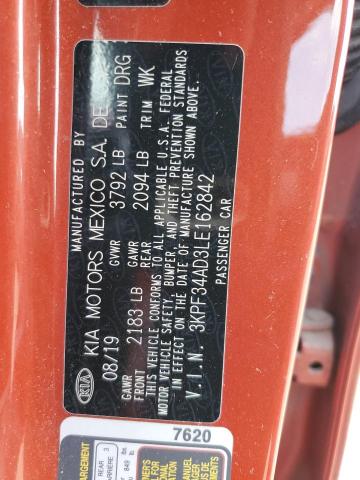 2020 KIA FORTE GT L - 3KPF34AD3LE162842
